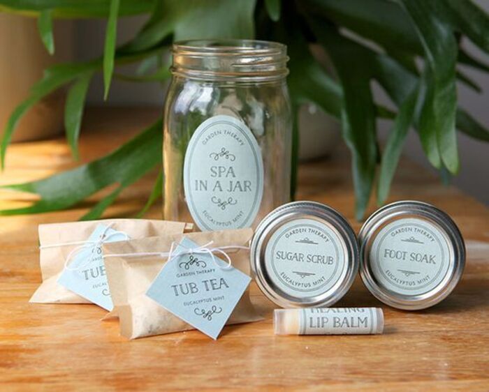 Spa Jars - homemade gifts for mom