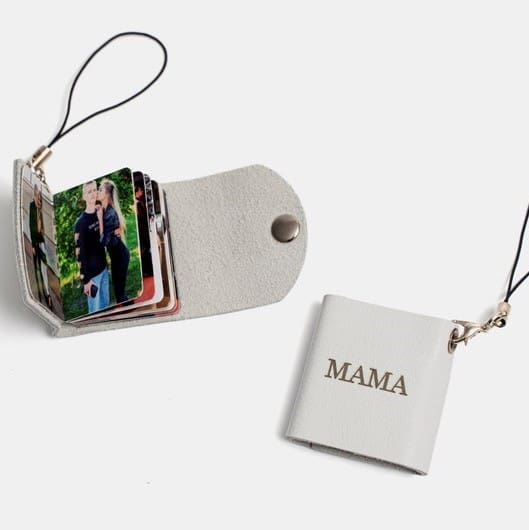 long distance mother’s day gifts - Mini Photo Album Keychain 