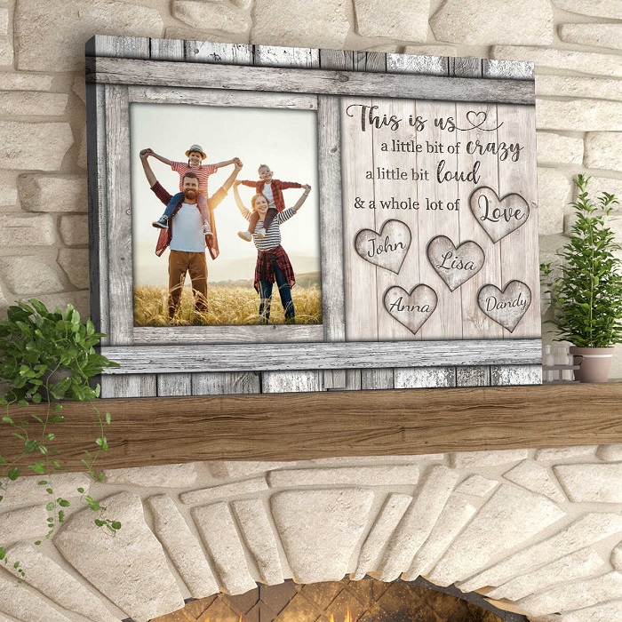 long distance mother’s day gifts Family Canvas Wall Art