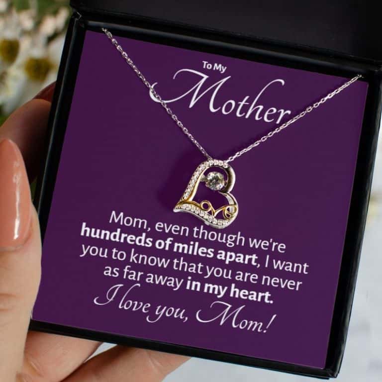last minute long distance mother's day gifts Long Distance Mom Necklace 
