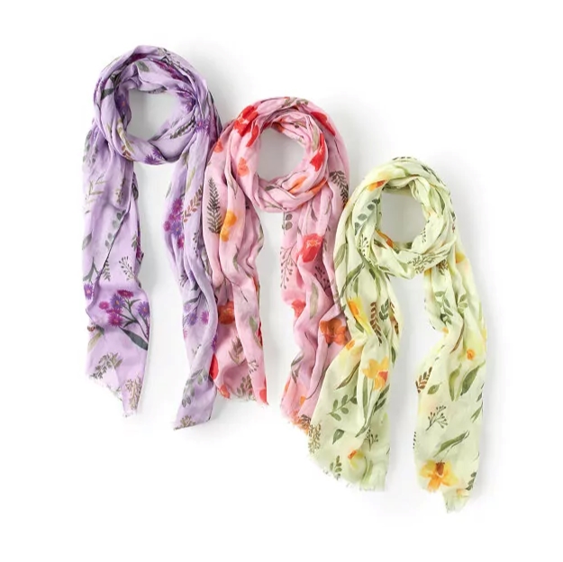 Long Distance Mother’s Day Gifts Birth Month Flower Scarf 