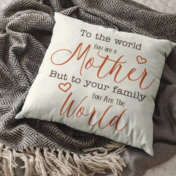 last minute long distance mother's day gifts Personalized Long Distance Mother and Daughter Pillow 