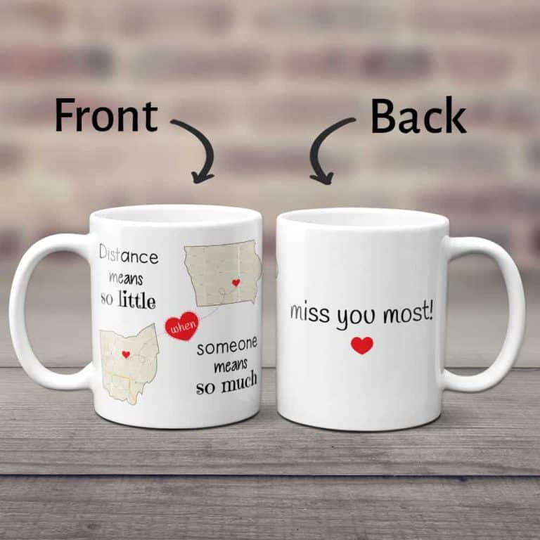 long distance mother's day ideas Distance Means So Little Mug 