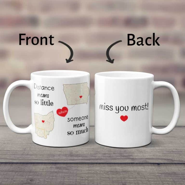 Long Distance Mother'S Day Ideas Distance Means So Little Mug 