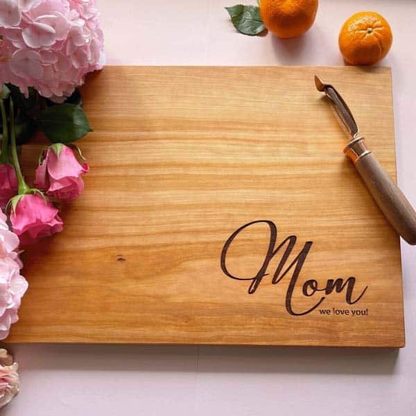 long distance mother's day ideas Cutting Board