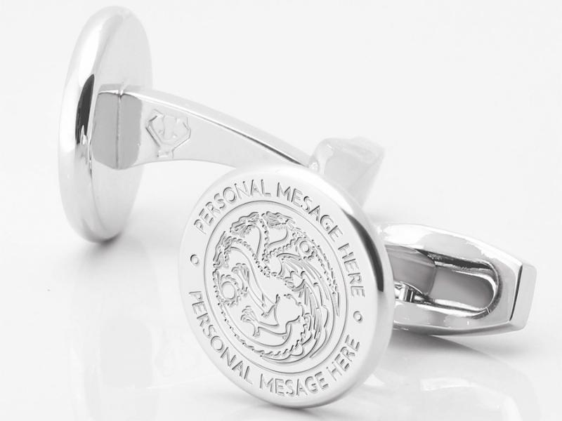 Personalized Stainless Steel Cufflinks for the steel anniversary gifts for him