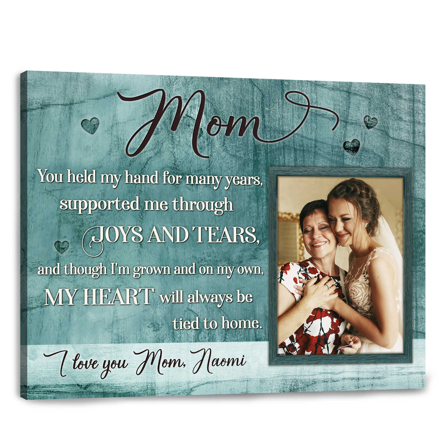 Best Gift For Mom For Christmas Personalized Canvas For Mom - Oh Canvas