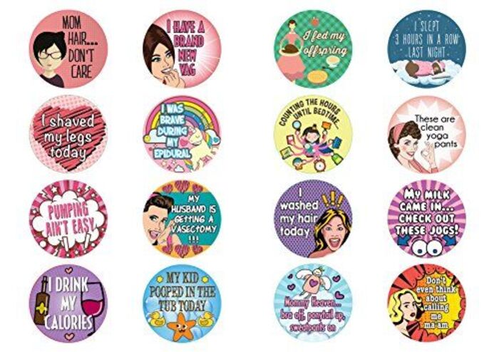 Amusing stickers for moms
