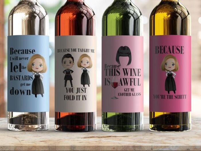 Hilarious wine labels as funny gifts for mom
