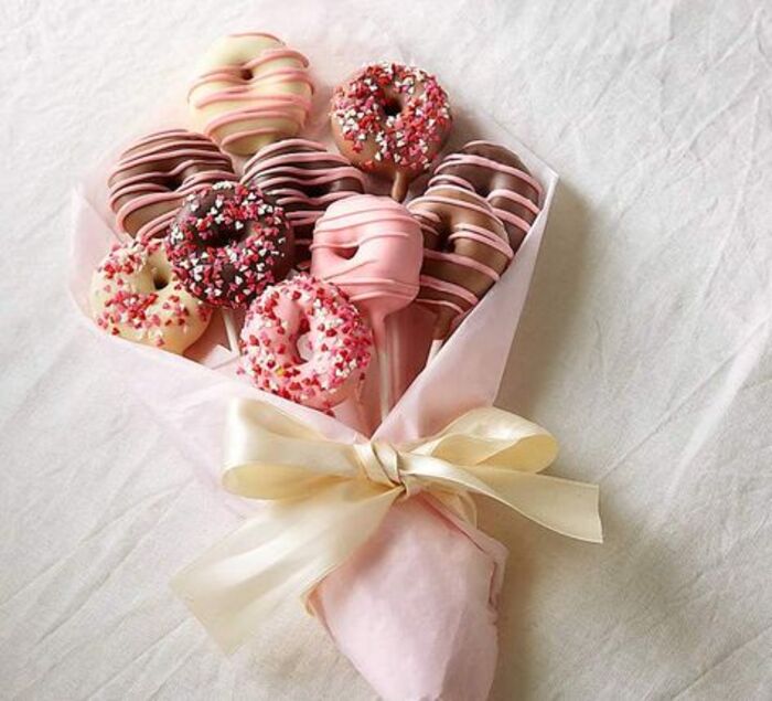 Donut bouquets as funny Mother's Day gifts