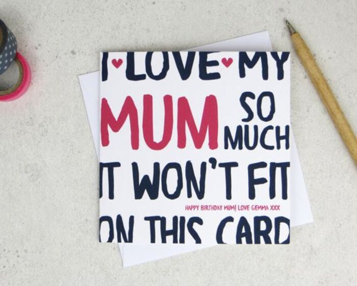Adorable cards as gag gifts for mom