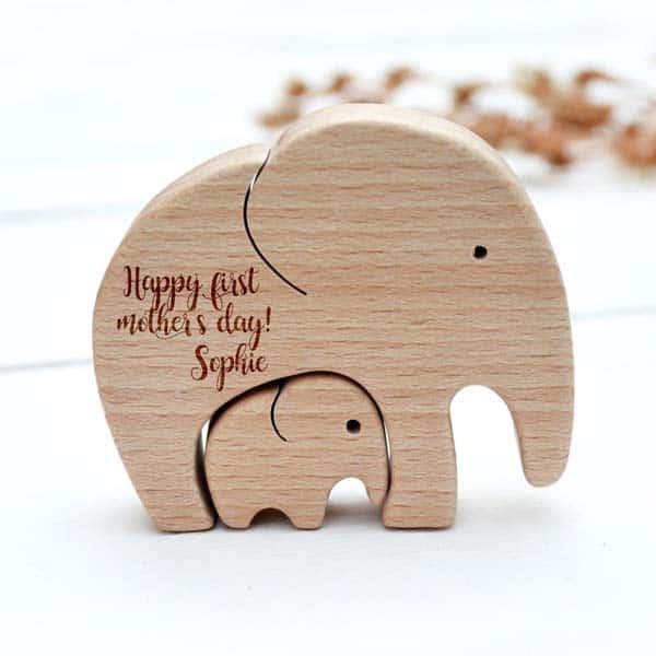 last minute ideas for mother's day Wooden Elephant Puzzle