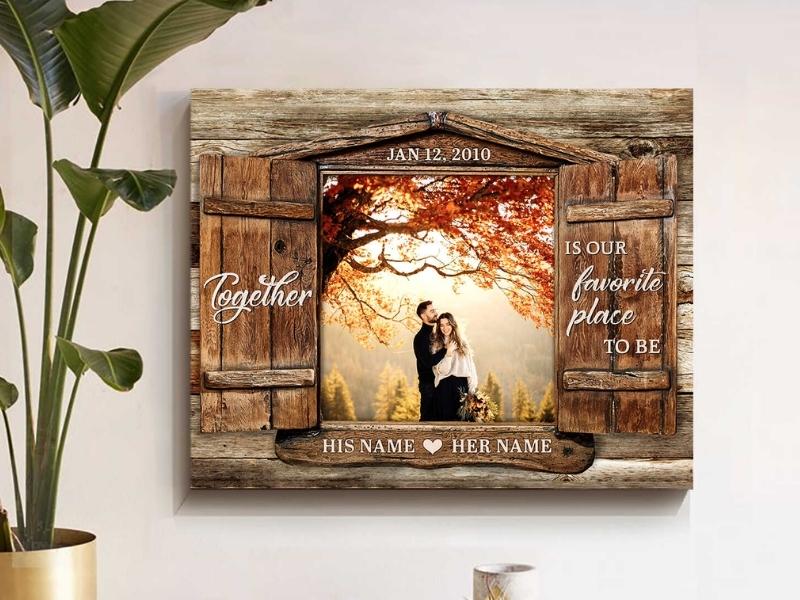 STOFINITY 6 Month Anniversary Wood Gifts for Boyfriend Girlfriend - 6 Month  Anniversary Wooden Gift for Him Her, Happy 6 Months Wedding Marriage