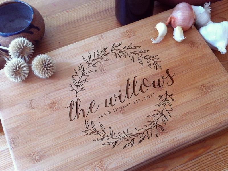 Custom Cutting Board for six month anniversary gifts for him