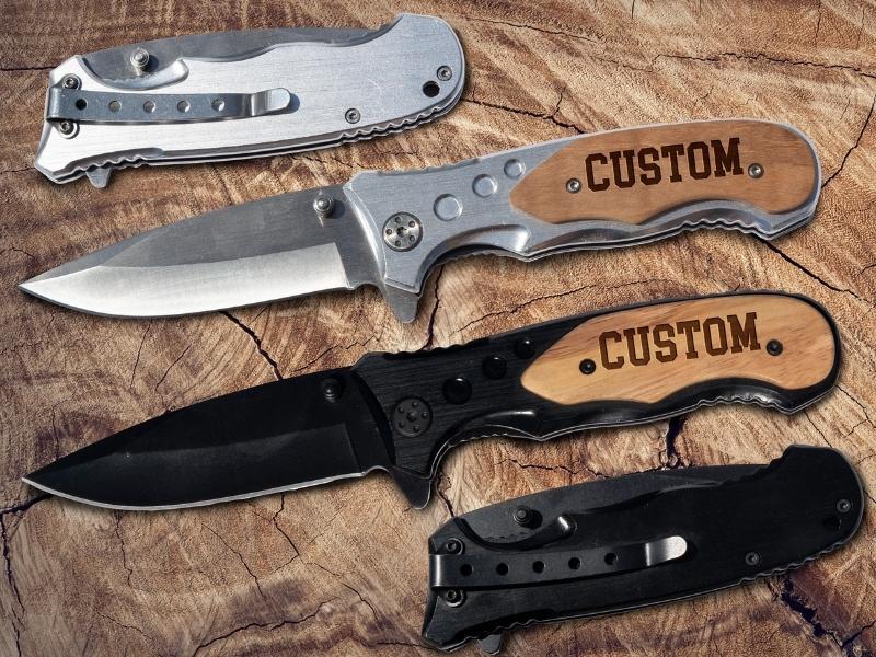 Serrated Personalized Hunting Knife for the 6 month gift for boyfriend