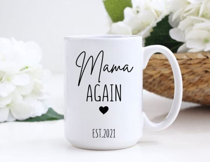 Personalized New Mom Mug, Custom New Mom Gift, Promoted To Human Mom Mug,  Baby Shower Gifts, Baby Announcement Gift For New Mom, Mom Gifts