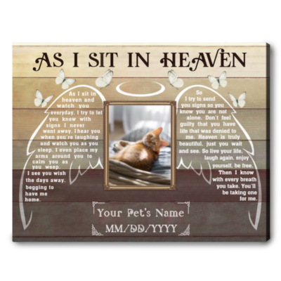 remembrance gift for cat lover as I sit in heaven 01