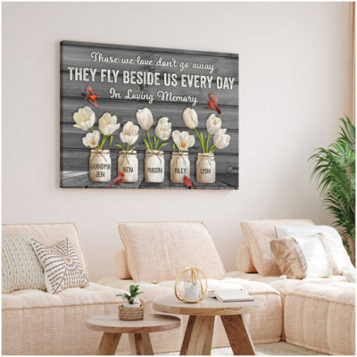personalized sympathy gift memorial canvas for remembering loved ones