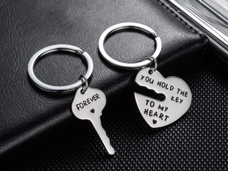 Key to My Heart Keychain for 6 month ideas for girlfriend 