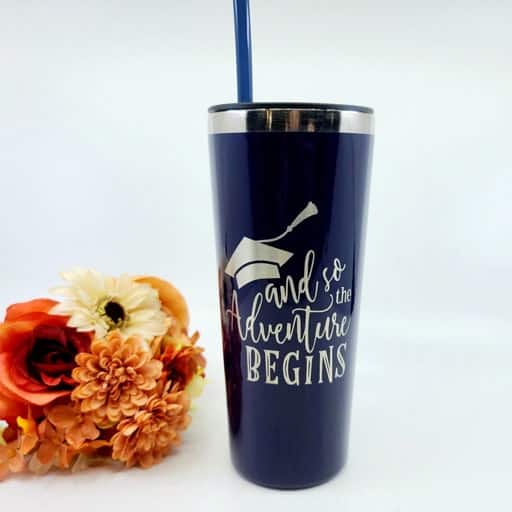 University Graduation Gifts For Her - A Tumbler To Keeps Drinks Hot For Hours