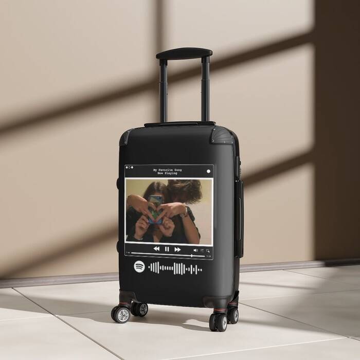 Personalized Music Player Suitcase - wedding gift for coworker.