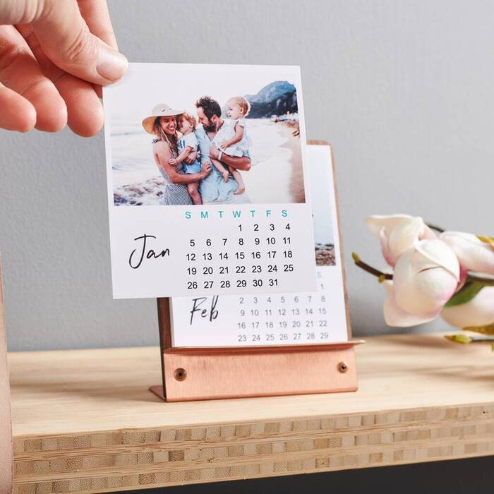 Customized Desk Calendars - Wedding Gift For A Coworker. 