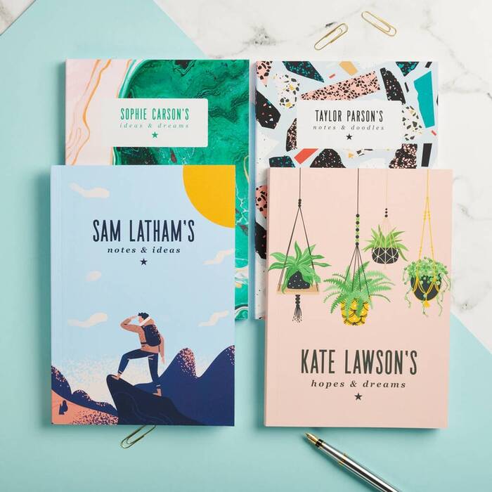 Personalized Notebooks - wedding gift for a coworker. 