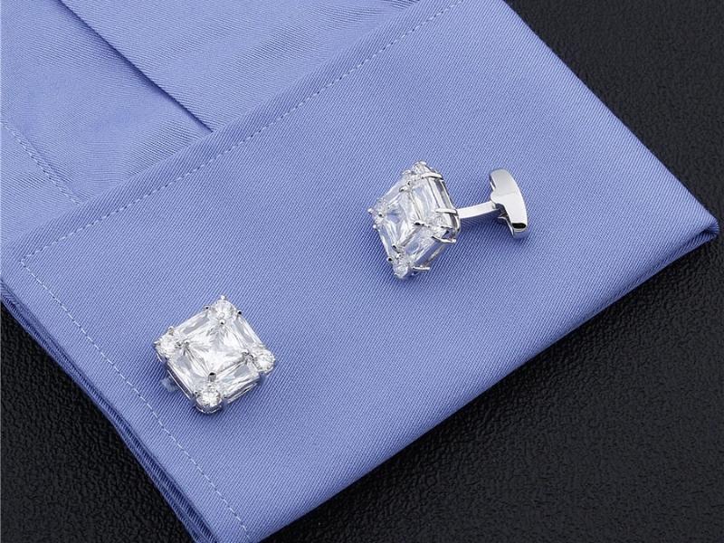 Crystal Cufflinks For The 15Th Anniversary Gift For Husband