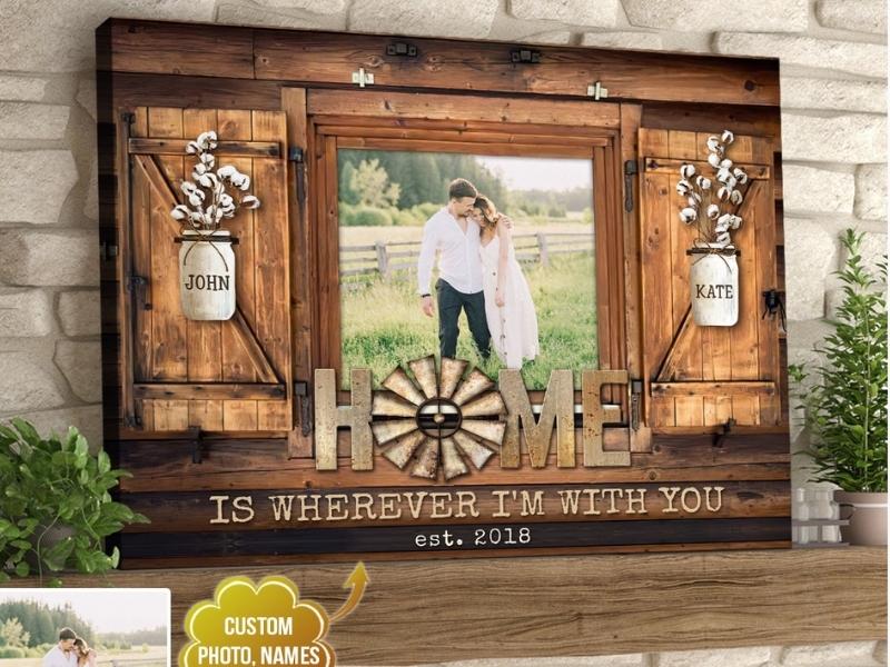 Lovely Wood Theme Artwork For The Home For The 15 Year Wedding Anniversary Gift For Her