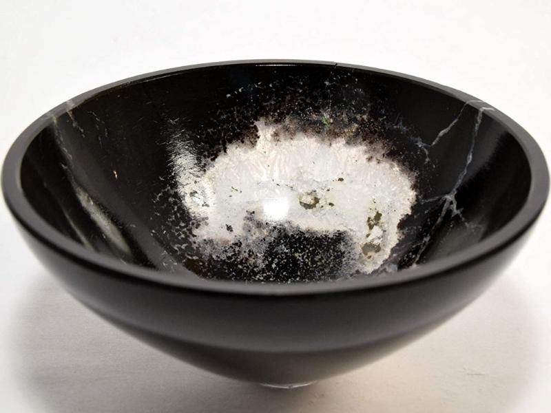 Black Crystal Bowl for the 15 year wedding anniversary traditional gift