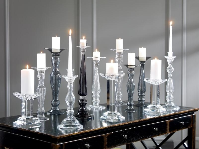 Crystal Candlesticks For The 15 Year Anniversary Gift For Couple