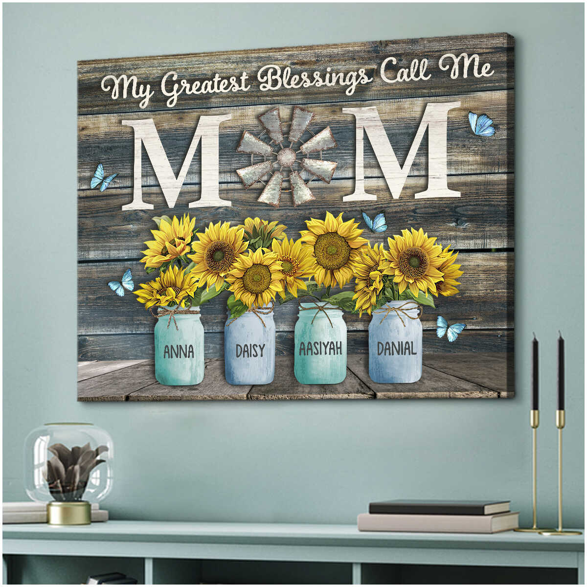 To My Mom Wall Hanging, Mother's Day Gift, Mom Wall Art, Gift for