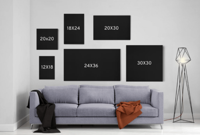 9 Type Of Canvas Sizes Ultimate Guide For Your Home Decoration - Oh Canvas