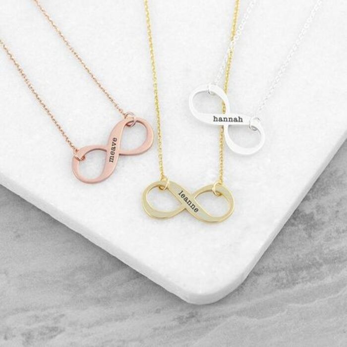 Infinity necklaces - charming stepmom Mother's Day gifts