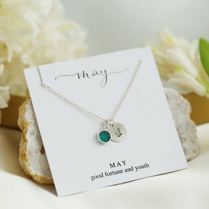 Birthstone necklaces - charming stepmom Mother's Day gifts