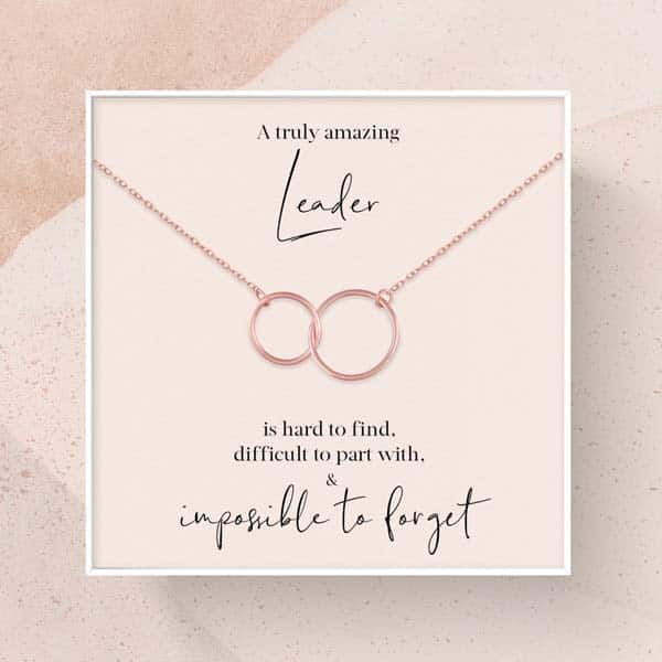 gifts for female coworkers - Leader Appreciation Necklace