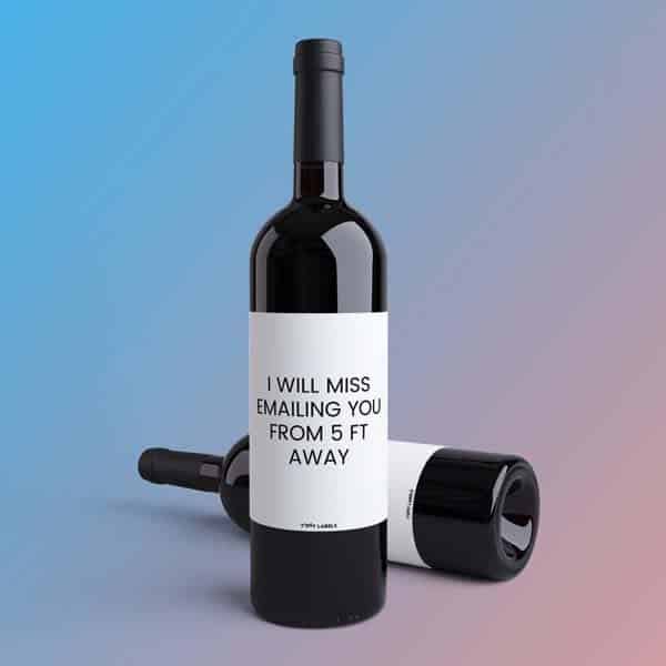 Wine Label - presents for female coworkers