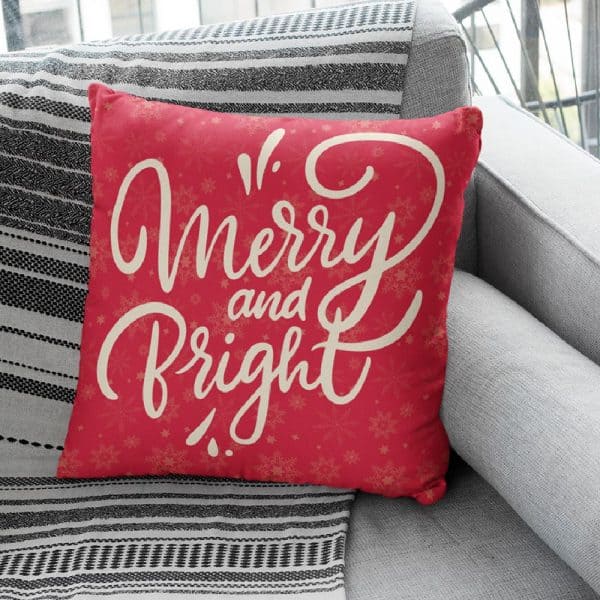 Рождественский подарок коллеге-женщине - праздничная подушка