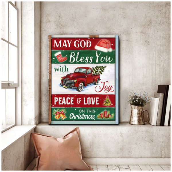 gifts for female coworkers - God Bless You With Joy Wall Art