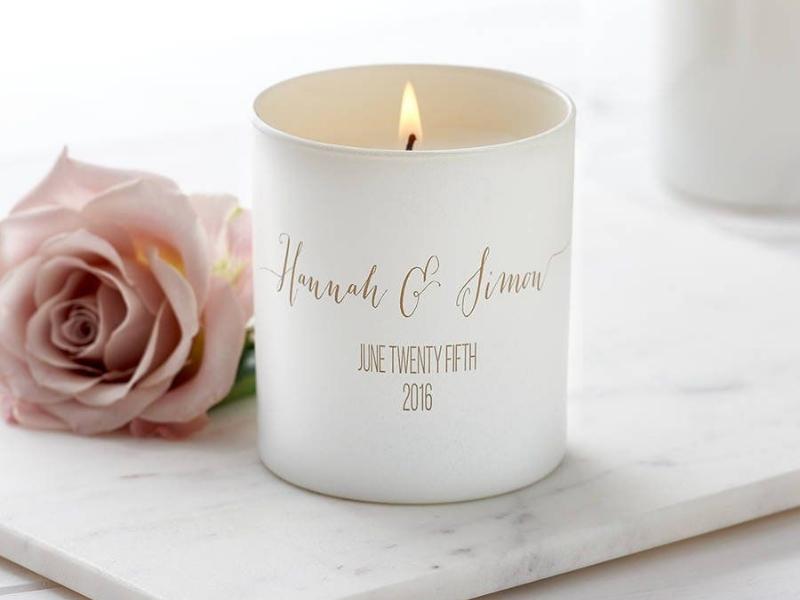 Personalized Candle for wax gifts for 16th anniversary