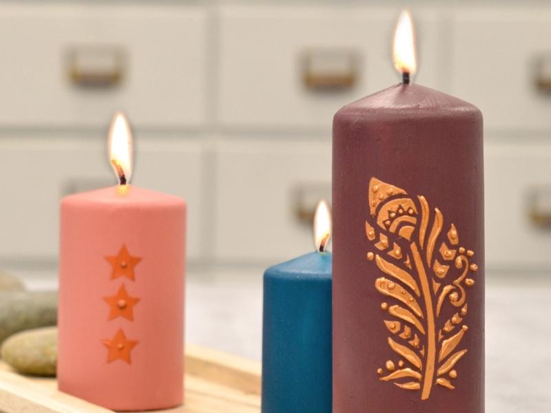 Colorful Wax Candle for 16 year anniversary gift ideas