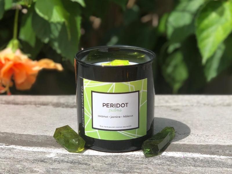 Peridot Candle For The 16 Year Marriage Gift