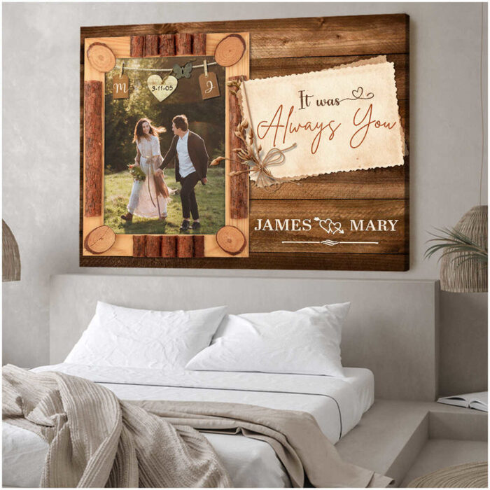 It Was Always You Canvas Art - last minute wedding gift ideas. 