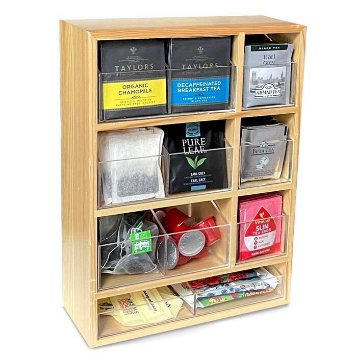 Tea Organizer Box - Wedding Gift Ideas Last Minute.