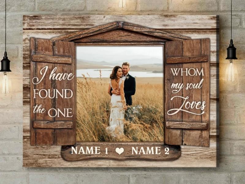Custom Photo Canvas for 17th wedding anniversary gift ideas for him