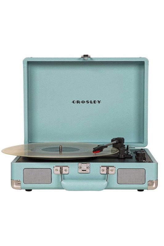 tech gifts for her - Cruiser Deluxe Vintage Suitcase Turntable