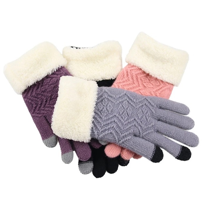 Long Distance Mother’s Day Gifts Winter Knit Gloves 