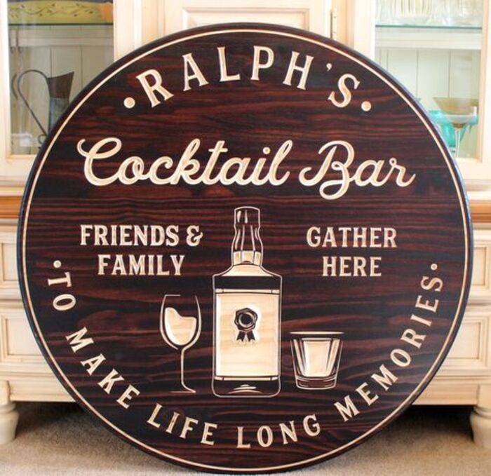 Bar Sign - Unique Gift For Elderly Couples