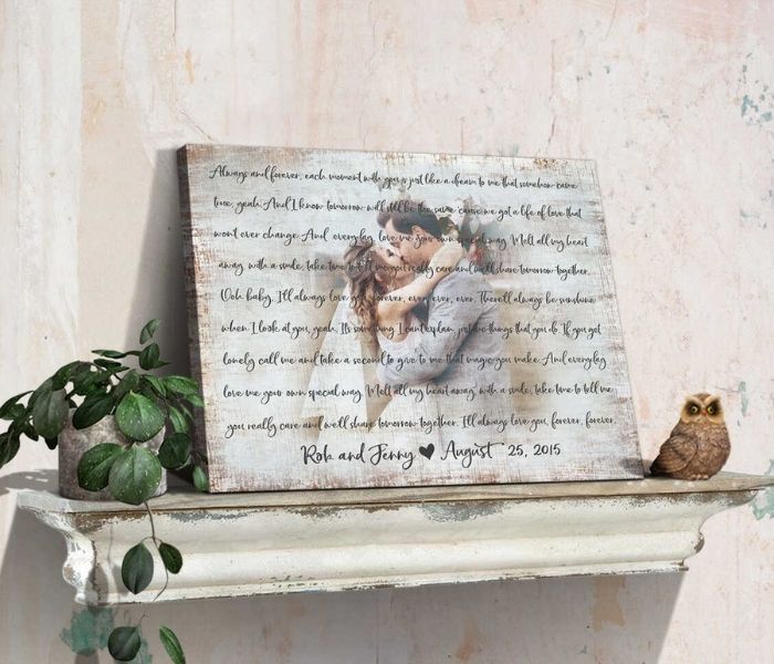 Song Canvas - Unique Gifts For Second Marriage Of Older Couples