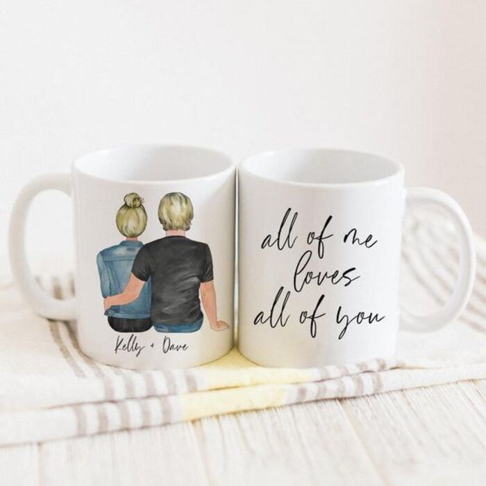 Custom mugs for the best wedding gifts for older couples